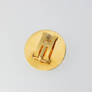HERMES Emile Earring metal Gold Tone Auth 184783V-3