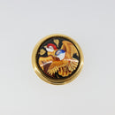 HERMES Emile Earring metal Gold Tone Auth 184783V-6