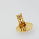 HERMES Emile Earring metal Gold Tone Auth 184783V-8