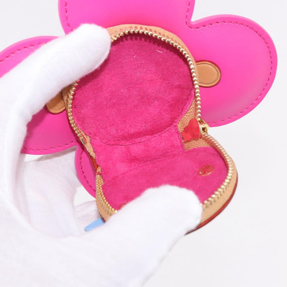 LOUIS VUITTON Vivienne Coin Purse Leather Pink M81700 LV Auth 184785SAM