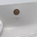 CHANEL Matelasse Chain Shoulder Bag Lamb Skin Silver CC Auth 184788SAM-9