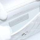 CHANEL Matelasse Chain Shoulder Bag Lamb Skin Silver CC Auth 184788SAM-19