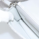 CHANEL Matelasse Chain Shoulder Bag Lamb Skin Silver CC Auth 184788SAM-21