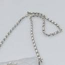 CHANEL Matelasse Chain Shoulder Bag Lamb Skin Silver CC Auth 184788SAM-8