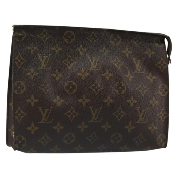 LOUIS VUITTON Monogram Poche Toilette 26 Pouch M47542 LV Auth 184789