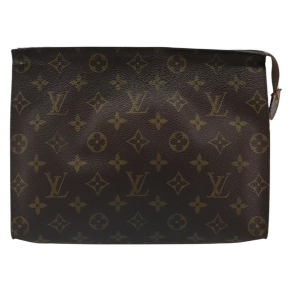 LOUIS VUITTON Monogram Poche Toilette 26 Pouch M47542 LV Auth 184789