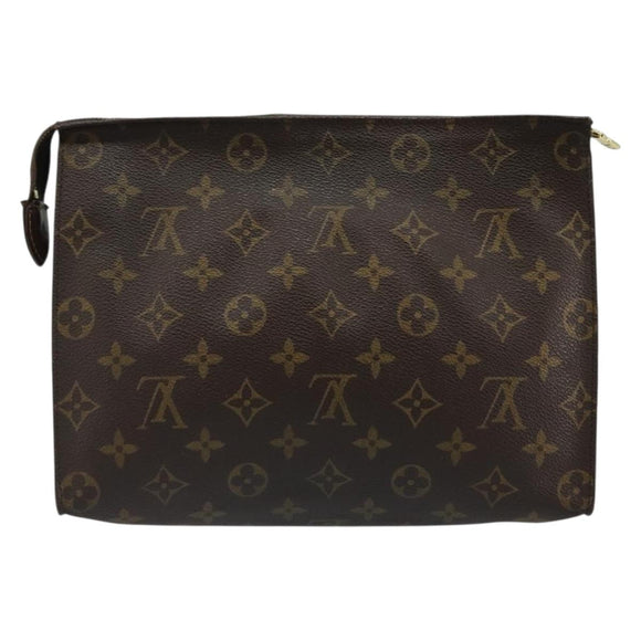 LOUIS VUITTON Monogram Poche Toilette 26 Pouch M47542 LV Auth 184789