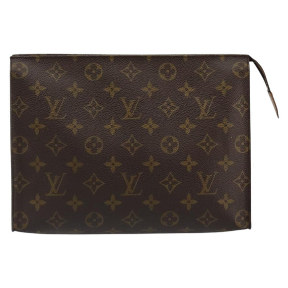 LOUIS VUITTON Monogram Poche Toilette 26 Pouch M47542 LV Auth 184790