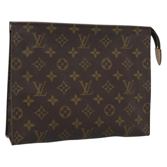 LOUIS VUITTON Monogram Poche Toilette 26 Pouch M47542 LV Auth 184791