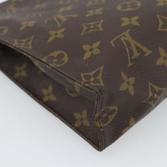 LOUIS VUITTON Monogram Poche Toilette 26 Pouch M47542 LV Auth 184791