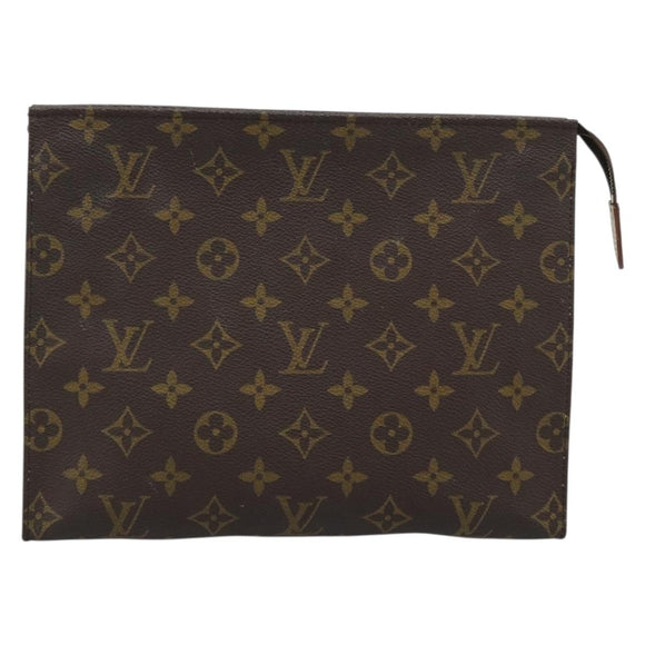 LOUIS VUITTON Monogram Poche Toilette 26 Pouch M47542 LV Auth 184791