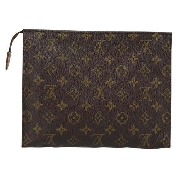 LOUIS VUITTON Monogram Poche Toilette 26 Pouch M47542 LV Auth 184791