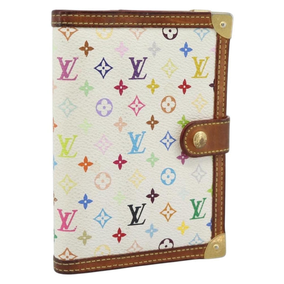 LOUIS VUITTON Monogram Multicolor Agenda PM Planner Cover R21074 Auth 184793