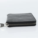 LOUIS VUITTON Monogram Eclipse Zippy Compact Wallet M80426 LV Auth 184794-4