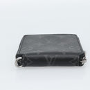 LOUIS VUITTON Monogram Eclipse Zippy Compact Wallet M80426 LV Auth 184794-6