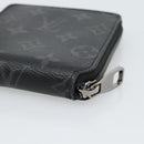 LOUIS VUITTON Monogram Eclipse Zippy Compact Wallet M80426 LV Auth 184794-7