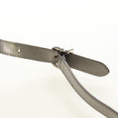 Salvatore Ferragamo Gancini Hand Bag Patent leather 2way Silver Auth 184795V-16