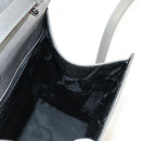 Salvatore Ferragamo Gancini Hand Bag Patent leather 2way Silver Auth 184795V-23