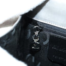 Salvatore Ferragamo Gancini Hand Bag Patent leather 2way Silver Auth 184795V-25