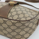 GUCCI GG Supreme Web Sherry Line Bag PVC Beige Gold 89 02 032 Auth 184796-14
