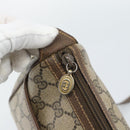 GUCCI GG Supreme Web Sherry Line Bag PVC Beige Gold 89 02 032 Auth 184796-9