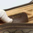 GUCCI GG Supreme Web Sherry Line Bag PVC Beige Gold 89 02 032 Auth 184796-12