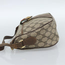 GUCCI GG Supreme Web Sherry Line Bag PVC Beige Gold 89 02 032 Auth 184796-3