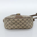 GUCCI GG Supreme Web Sherry Line Bag PVC Beige Gold 89 02 032 Auth 184796-5