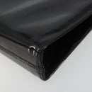 Salvatore Ferragamo Gancini Chain Bag Patent leather Black Gold Auth 184797-15