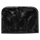 Salvatore Ferragamo Gancini Chain Bag Patent leather Black Gold Auth 184797-2