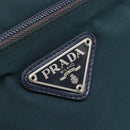 PRADA Shoulder Bag Nylon Blue Silver Auth 184803-19