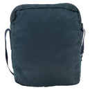 PRADA Shoulder Bag Nylon Blue Silver Auth 184803-2