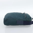 PRADA Shoulder Bag Nylon Blue Silver Auth 184803-4