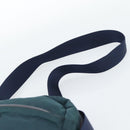 PRADA Shoulder Bag Nylon Blue Silver Auth 184803-14