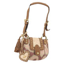 Vivienne Westwood Shoulder Bag Canvas Pink Gold Auth 184804A-1