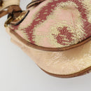 Vivienne Westwood Shoulder Bag Canvas Pink Gold Auth 184804A-11