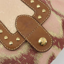 Vivienne Westwood Shoulder Bag Canvas Pink Gold Auth 184804A-16