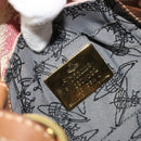 Vivienne Westwood Shoulder Bag Canvas Pink Gold Auth 184804A-18