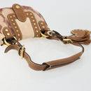 Vivienne Westwood Shoulder Bag Canvas Pink Gold Auth 184804A-7