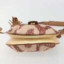 Vivienne Westwood Shoulder Bag Canvas Pink Gold Auth 184804A-9