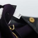 Miu Miu Tote Bag Patent leather Navy Gold Auth 184812A-12