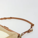 PRADA Shoulder Bag Raffia Beige Gold Auth 184813A-14
