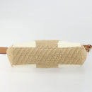 PRADA Shoulder Bag Raffia Beige Gold Auth 184813A-5