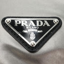 PRADA Backpack PVC Canvas Silver Auth 184815M-22