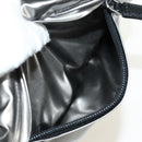PRADA Backpack PVC Canvas Silver Auth 184815M-24