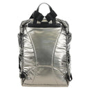 PRADA Backpack PVC Canvas Silver Auth 184815M-2