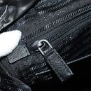 PRADA Backpack PVC Canvas Silver Auth 184815M-32