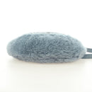 Miu Miu Chain Shoulder Bag fur Blue Silver Auth 184817M-5