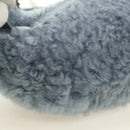 Miu Miu Chain Shoulder Bag fur Blue Silver Auth 184817M-20
