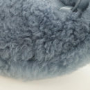 Miu Miu Chain Shoulder Bag fur Blue Silver Auth 184817M-21